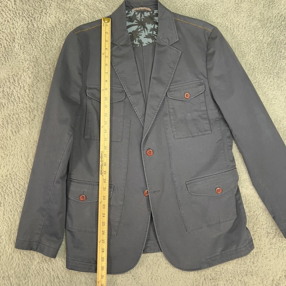 Hugo Boss Boss Orange Sport Coat Men 40 Black Utility Patch Pocket Jacket Blazer